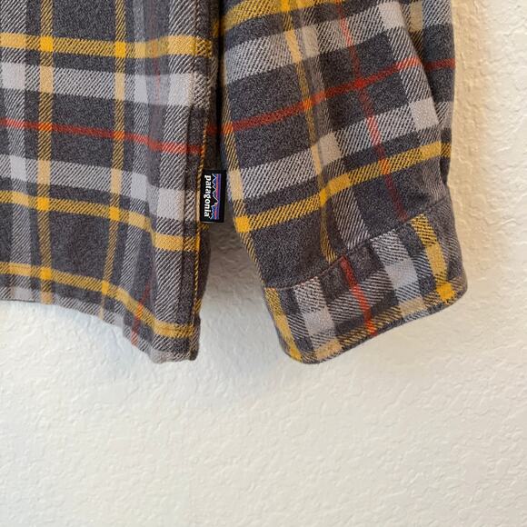 Patagonia Mens Fjord Plaid Flannel Shirt L Boulevard Brewing Co Organic Button - Picture 4 of 11